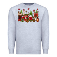 Heather Grey Christmas coffee cups Premium Sweatshirt - texasbilliewilder