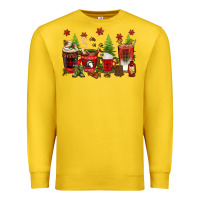 Lemon Christmas coffee cups Premium Sweatshirt - texasbilliewilder