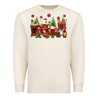 Sandshell Christmas coffee cups Premium Sweatshirt - texasbilliewilder
