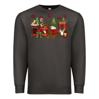 Smoke Christmas coffee cups Premium Sweatshirt - texasbilliewilder