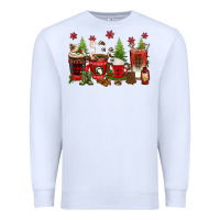 White Christmas coffee cups Premium Sweatshirt - texasbilliewilder