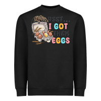 Black psst i got them eggs Heavyweight Sweatshirt - MaliasSmallBusiness