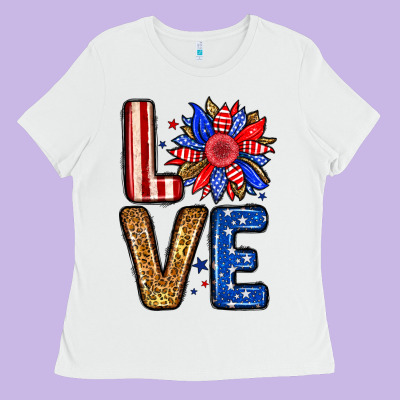 Love Sunflower Ladies Tee Designed By Neo Western