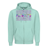 Seafoam aquarius Zipper Hoodie - Artiststas