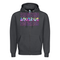 Smoke aquarius Zipper Hoodie - Artiststas