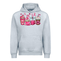 Heather Grey breast cancer coffee cups Urban Hoodie - OliviaCreatesArt