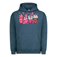 Pigment Midnight Navy breast cancer coffee cups Urban Hoodie - OliviaCreatesArt