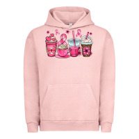 Pigment Salmon breast cancer coffee cups Urban Hoodie - OliviaCreatesArt