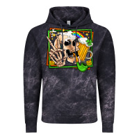 Cloud Black st patricks day peace skull Vintage Hoodie - Jasminsmagicworld