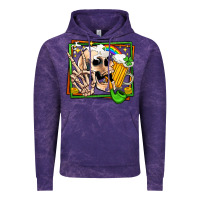 Cloud Purple st patricks day peace skull Vintage Hoodie - Jasminsmagicworld