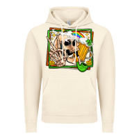 Vintage Artic st patricks day peace skull Vintage Hoodie - Jasminsmagicworld