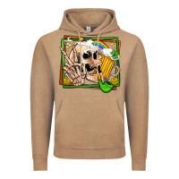 Vintage Coffee st patricks day peace skull Vintage Hoodie - Jasminsmagicworld