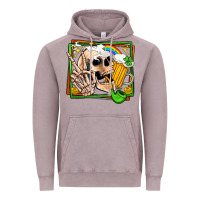 Vintage Zinc st patricks day peace skull Vintage Hoodie - Jasminsmagicworld