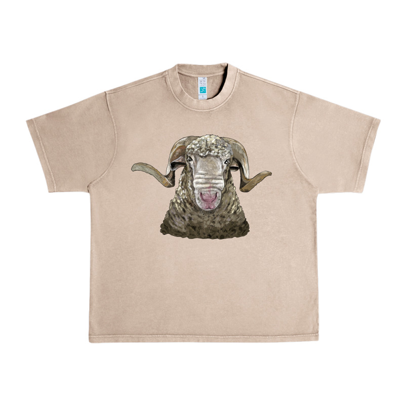 Rambouillet Sheep Head Urban Heavy Tee by LillyAllenDesigns | Teevron