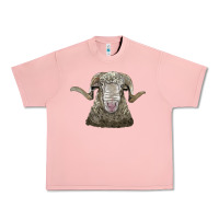 Salmon rambouillet sheep head Urban Heavy Tee - LillyAllenDesigns