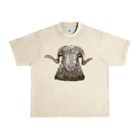 Sandshell rambouillet sheep head Urban Heavy Tee - LillyAllenDesigns
