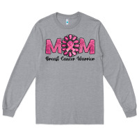 Heather Grey Breast Cancer warrior mom Long Sleeve Tee - NancyCooperArtShop