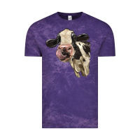 Cloud Purple Cute Holstein Heifer Vintage Tee - LillyAllenDesigns