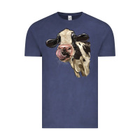 Vintage Denim Cute Holstein Heifer Vintage Tee - LillyAllenDesigns