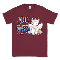 Burgundy 100 magical days of school Classic Tee - MaliasSmallBusiness
