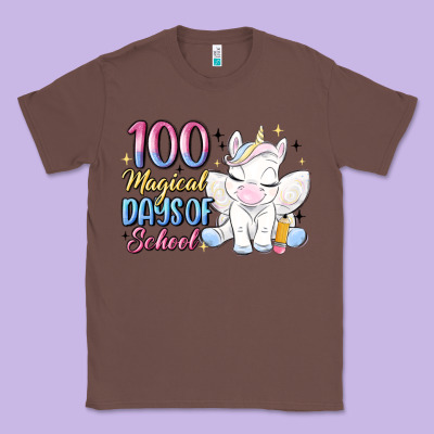 100 Magical Days Of School Classic Tee Designed By Maliassmallbusiness