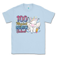 Dusty Blue 100 magical days of school Classic Tee - MaliasSmallBusiness