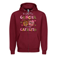 Burgundy you're the concha to my cafecito Zipper Hoodie - Artiststas