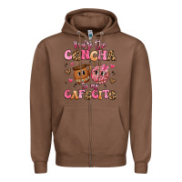 Chestnut you're the concha to my cafecito Zipper Hoodie - Artiststas