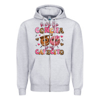Heather Grey you're the concha to my cafecito Zipper Hoodie - Artiststas