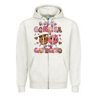 Oatmeal Heather you're the concha to my cafecito Zipper Hoodie - Artiststas