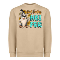 Mushroom not today heifer cow gnome Heavyweight Sweatshirt - MaliasSmallBusiness