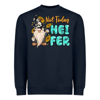 Not Today Heifer Cow Gnome Heavyweight Sweatshirt | Teevron