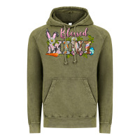 Vintage Olive blessed mini easter Vintage Hoodie - BarkalooDesign