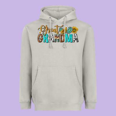 Western Great Grandma Heavyweight Hoodie Designed By Texasbilliewilder