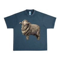 Midnight Navy merino wool sheep Urban Heavy Tee - LillyAllenDesigns