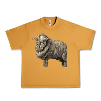 Peanut Butter merino wool sheep Urban Heavy Tee - LillyAllenDesigns