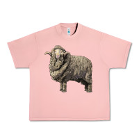 Salmon merino wool sheep Urban Heavy Tee - LillyAllenDesigns