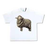 White merino wool sheep Urban Heavy Tee - LillyAllenDesigns