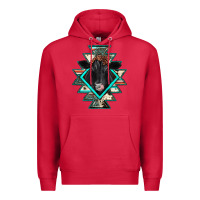 Cardinal black angus cowhide aztec Premium Hoodie - JahusDesignShop