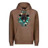 Chestnut black angus cowhide aztec Premium Hoodie - JahusDesignShop