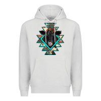 Dove Grey black angus cowhide aztec Premium Hoodie - JahusDesignShop