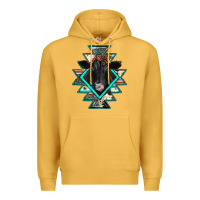 Mustard black angus cowhide aztec Premium Hoodie - JahusDesignShop