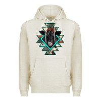 Oatmeal Heather black angus cowhide aztec Premium Hoodie - JahusDesignShop