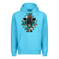 Ocean Blue black angus cowhide aztec Premium Hoodie - JahusDesignShop