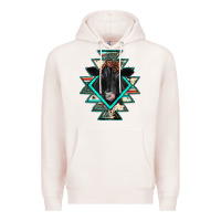Pale Pink black angus cowhide aztec Premium Hoodie - JahusDesignShop