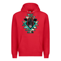 Red black angus cowhide aztec Premium Hoodie - JahusDesignShop