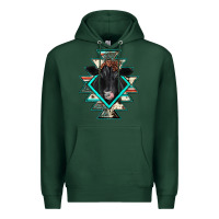 Sports Green black angus cowhide aztec Premium Hoodie - JahusDesignShop