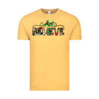 Vintage Mustard believe santa claus christmas Vintage Tee - Jasminsmagicworld