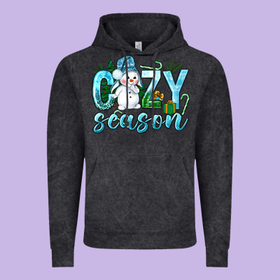 Cozy Season Winter Christmas Vintage Hoodie Designed By Nancycooperartshop