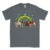 Charcoal Heather cow st patrick days Classic Tee - MaliasSmallBusiness